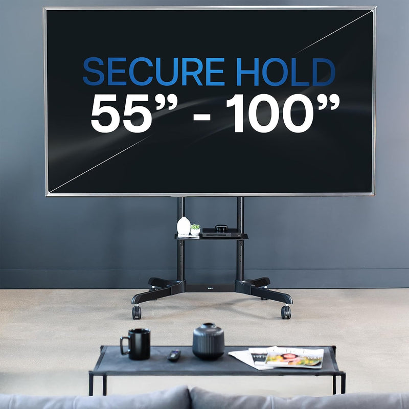 Mobile TV Cart for 55 to 100 Inch