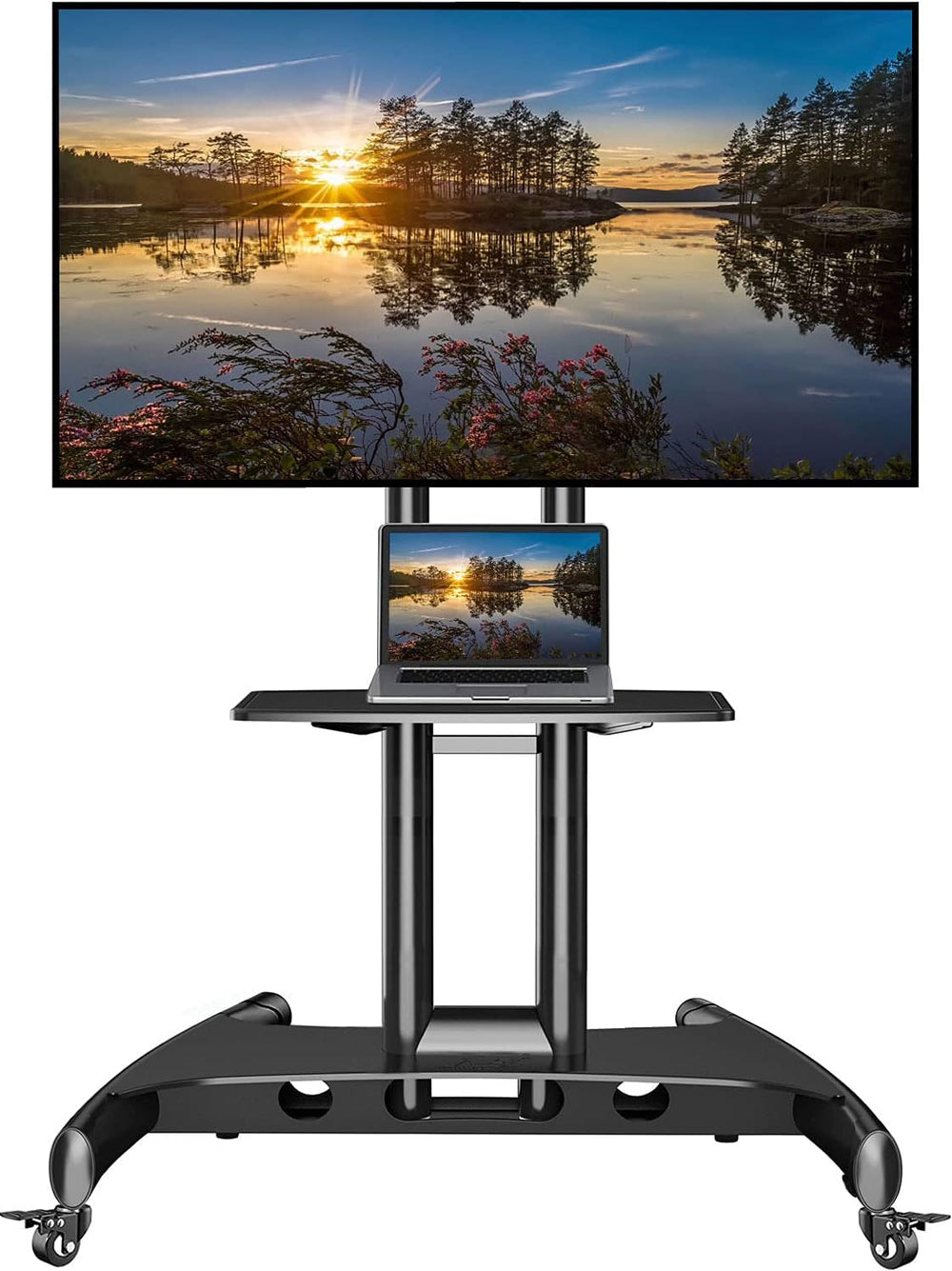 Mobile TV Cart on Wheels for 32'' to