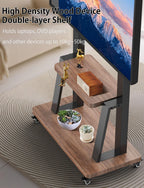 Mobile TV Floor Stand on Wheels for Most