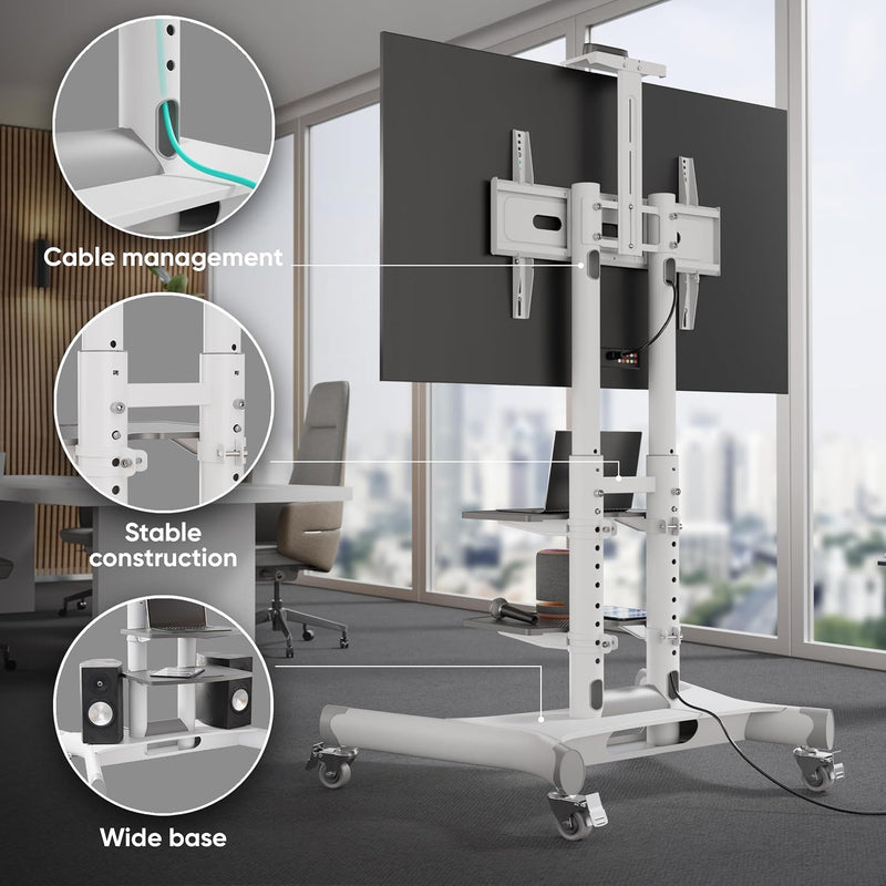 Mobile TV Stand 43- Up to 65