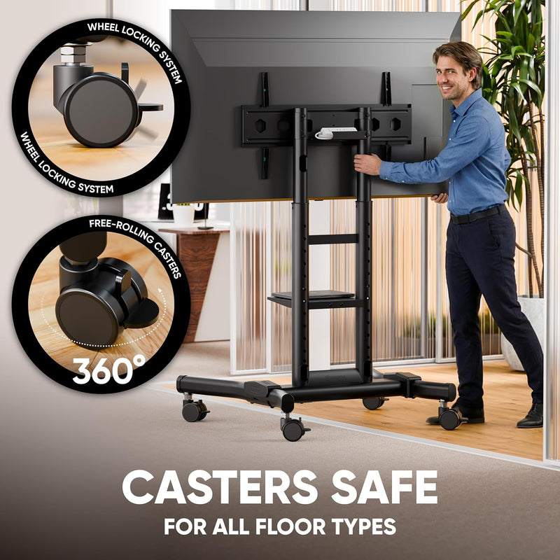 Mobile TV Stand 43- Up to 65