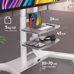 Mobile TV Stand 43- Up to 65