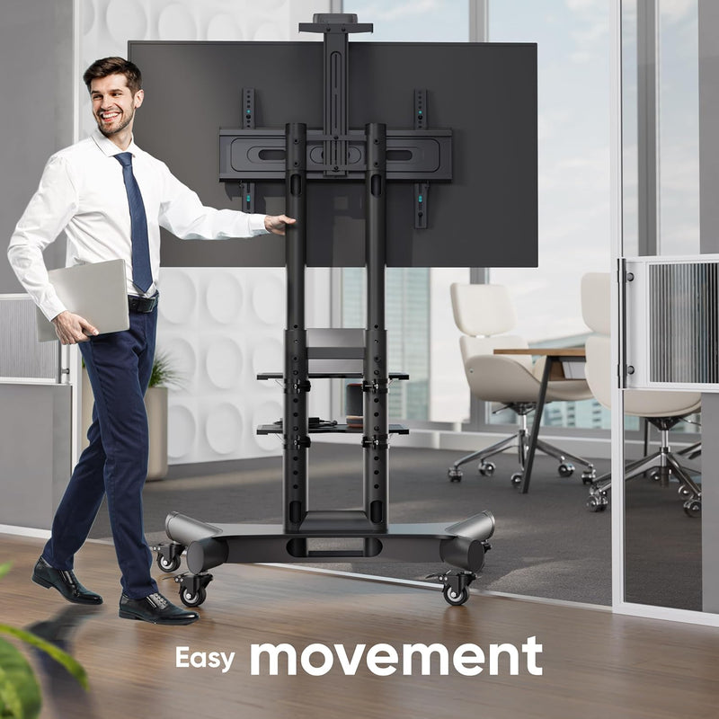 Mobile TV Stand 43- Up to 65