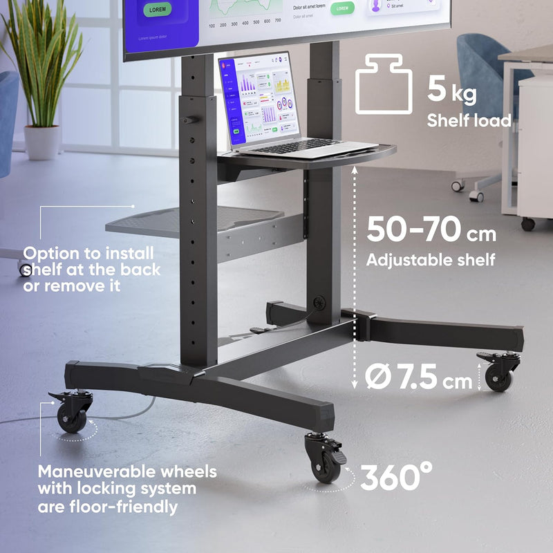Mobile TV Stand 50-100 Inch 120KG