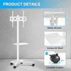 Mobile TV Stand for 21 to 60 Inch