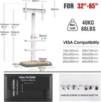 Mobile TV Stand for 32-65 Inch Tvs Up