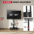 Mobile TV Stand for 32-65 Inch Tvs Up