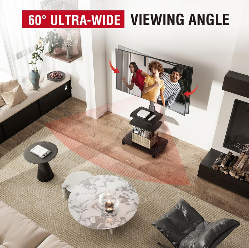 Mobile TV Stand for 32-65 Inch Tvs Up