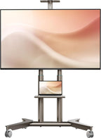 Mobile TV Stand on Wheels 32"-75" 50KG