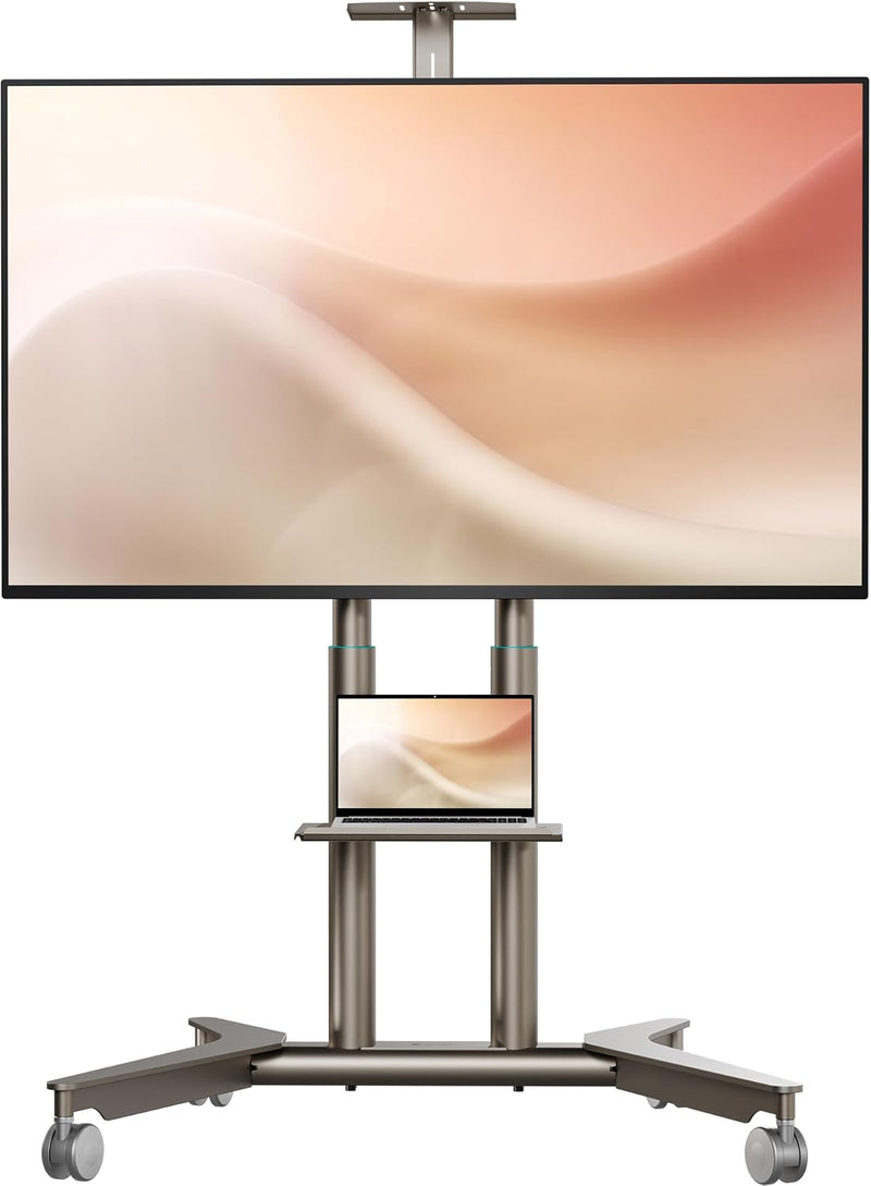 Mobile TV Stand on Wheels 32"-75" 50KG