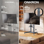 Mobile TV Stand on Wheels 32"-75" 50KG