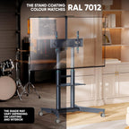Mobile TV Stand on Wheels 32"-75" 50KG