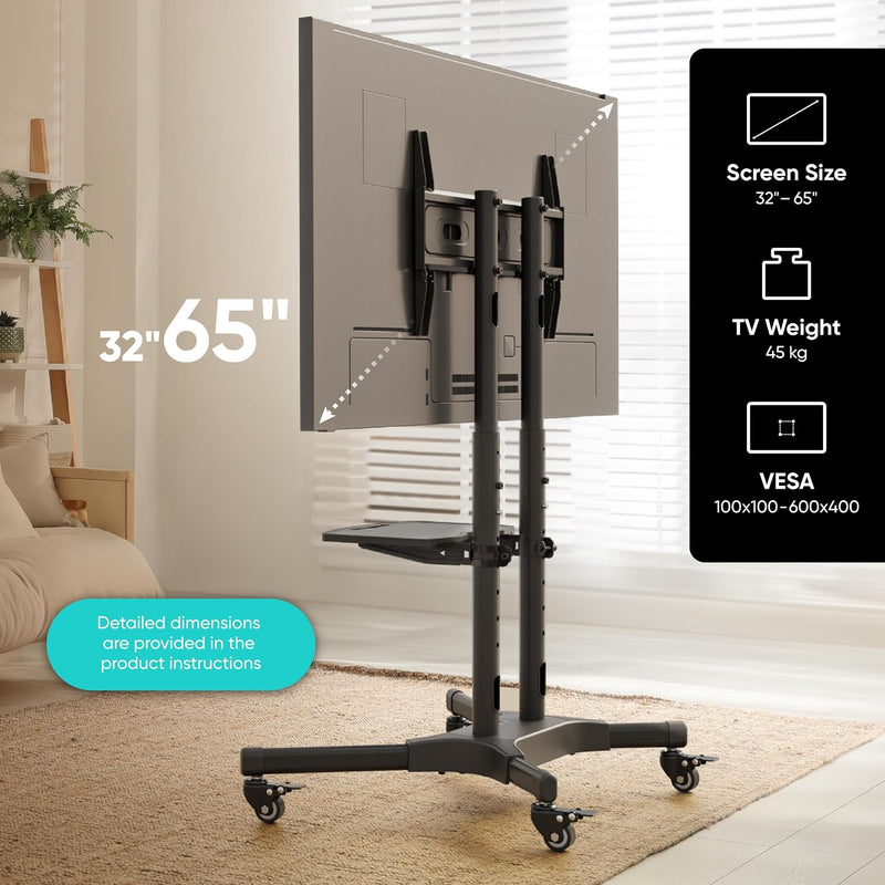 Mobile TV Stand 32- Up to 45