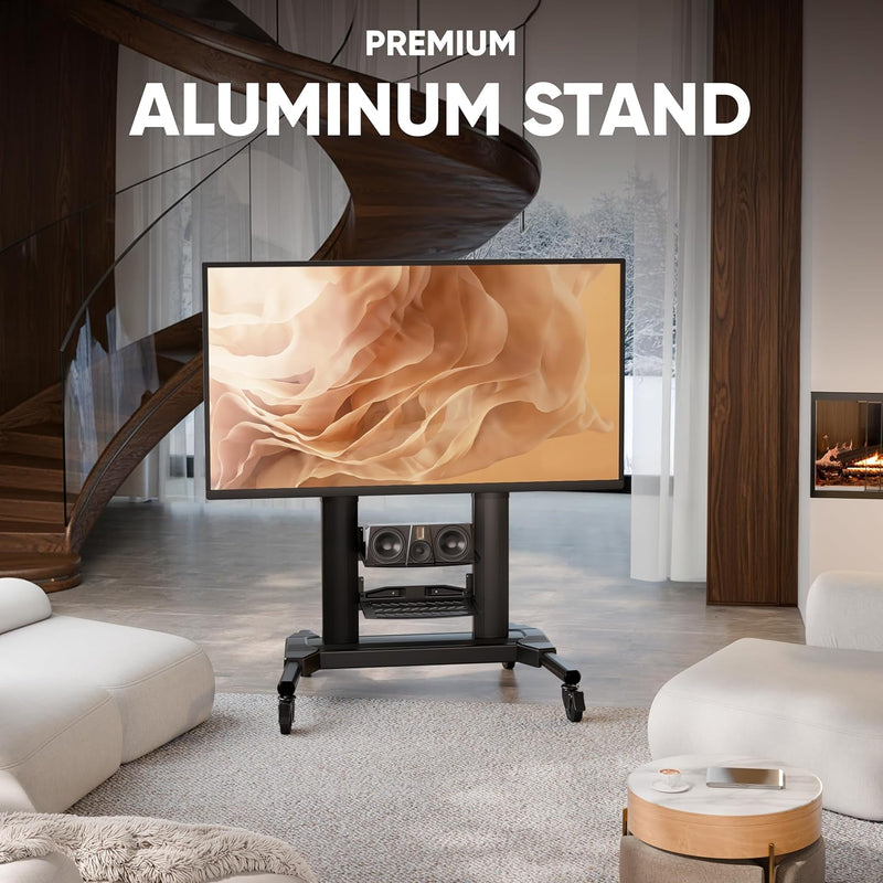 Mobile TV Stand on Wheels for 32" 65