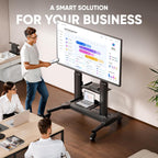 Mobile TV Stand on Wheels for 32" 65