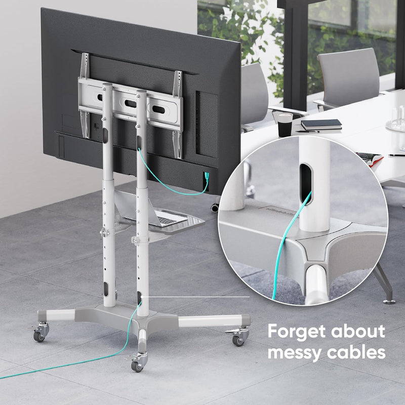 Mobile TV Stand on Wheels for 32" 65