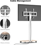 Mobile TV Stand on Wheels for 32–70 Inch