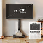 Mobile TV Stand on Wheels for 32–70 Inch