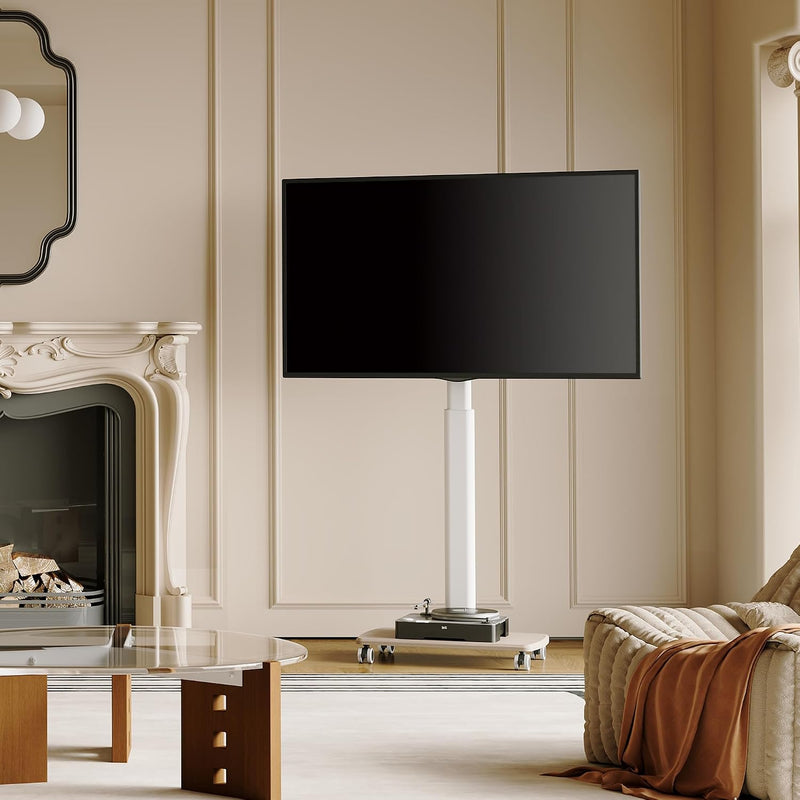 Mobile TV Stand on Wheels for 32–70 Inch