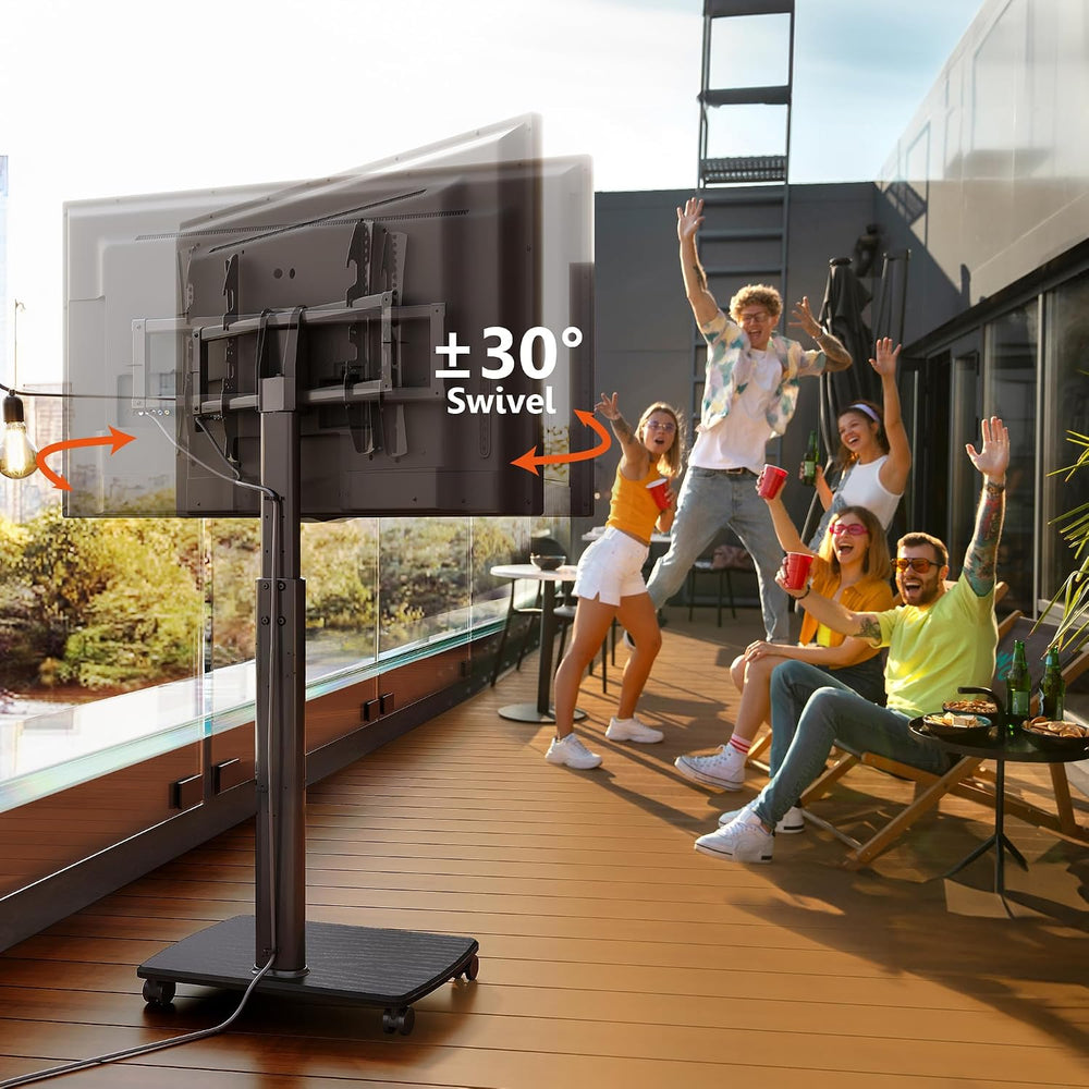 Mobile TV Stand on Wheels for 32–70 Inch