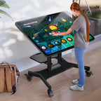 Mobile TV Stand on Wheels for 32"-70" Screen