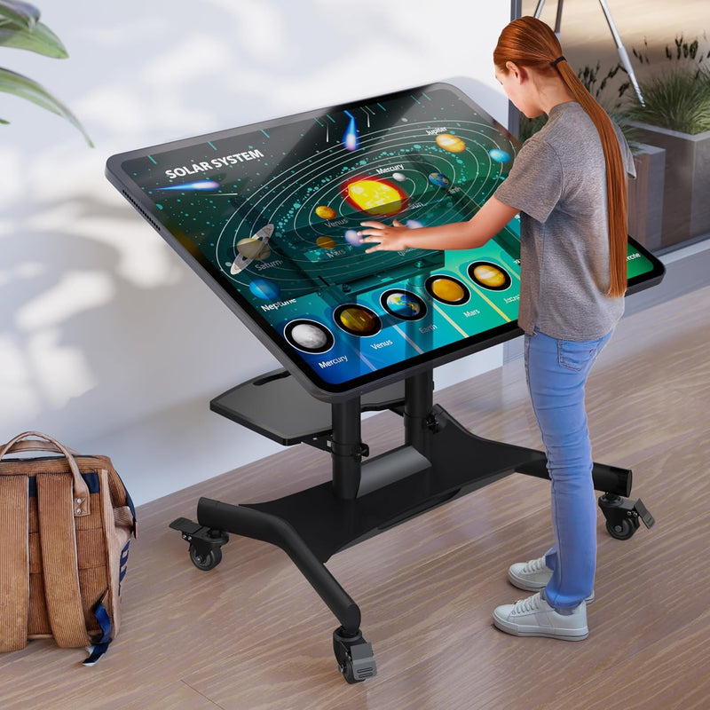 Mobile TV Stand on Wheels for 32"-75" Screens