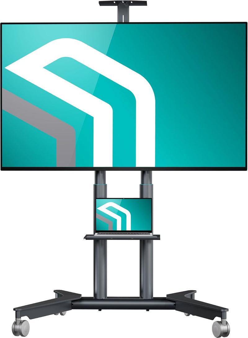 Mobile TV Stand on Wheels for 32”-75” Screen