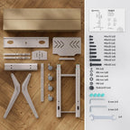 Mobile TV Stand on Wheels for 32”-75” Screen