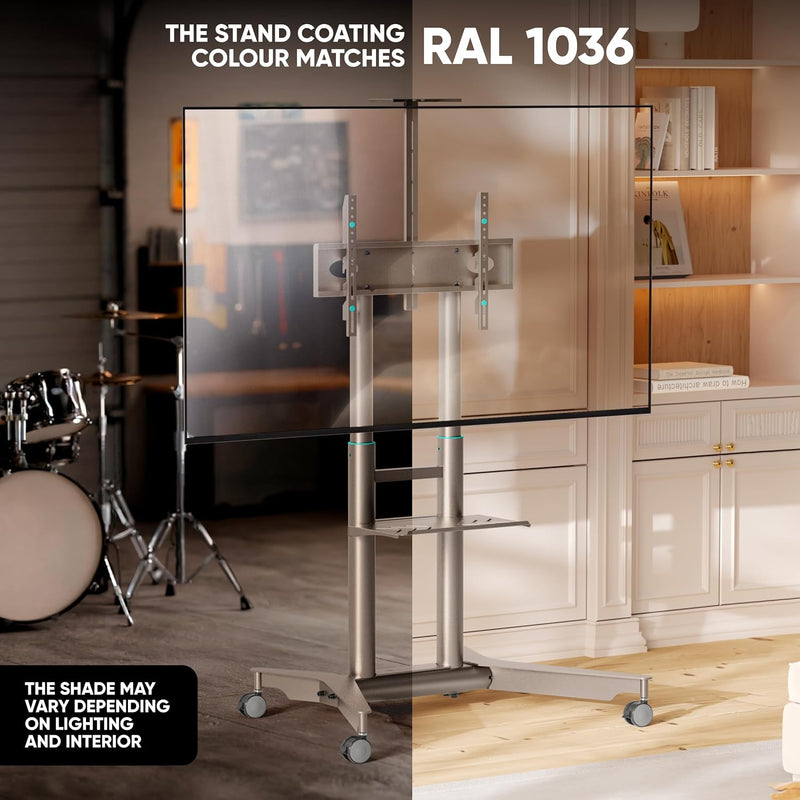 Mobile TV Stand on Wheels for 32”-75” Screen