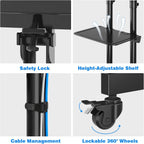 Mobile TV Stand on Wheels for 32-80 Inch