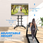 Mobile TV Stand on Wheels for 32-80 Inch