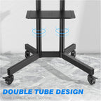 Mobile TV Stand on Wheels for 32-80 Inch