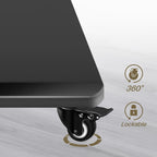 Mobile TV Stand on Wheels for 42-75 Inch