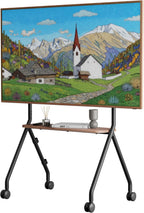 Mobile TV Stand on Wheels for 49–80 Inch