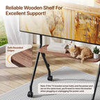 Mobile TV Stand on Wheels for 49–80 Inch