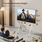 Mobile TV Stand on Wheels for 49–80 Inch