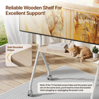 Mobile TV Stand on Wheels for 49–80 Inch