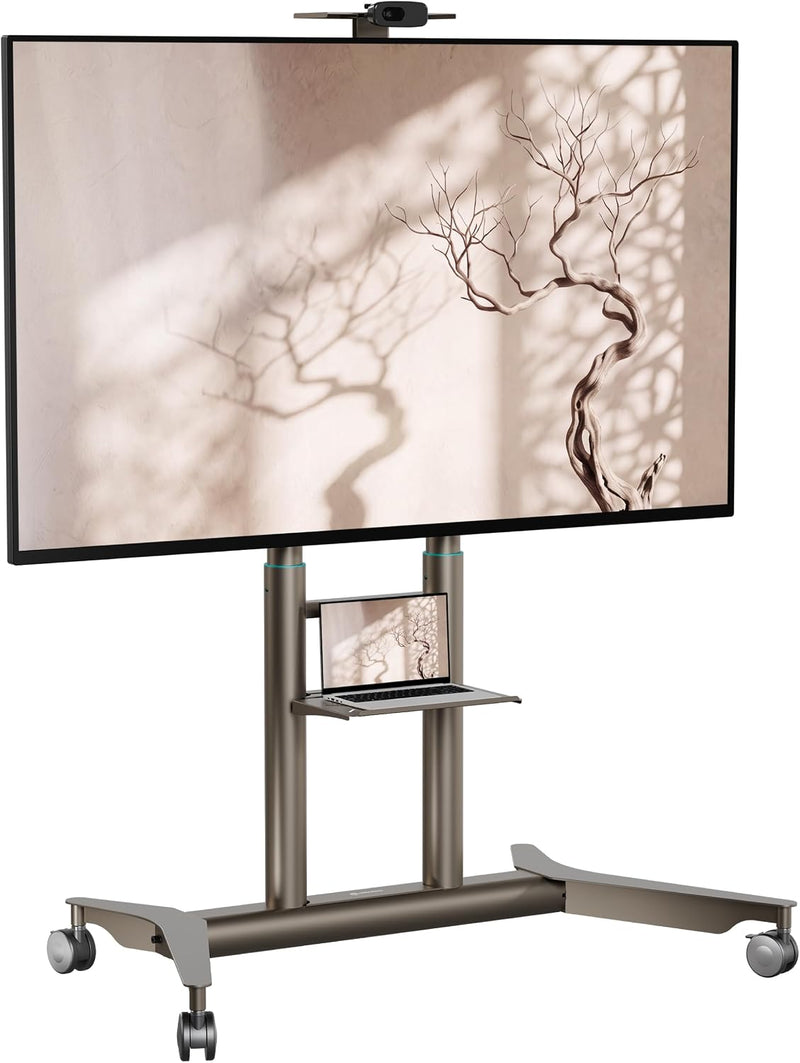Mobile TV Stand on Wheels for 55-90 Inch