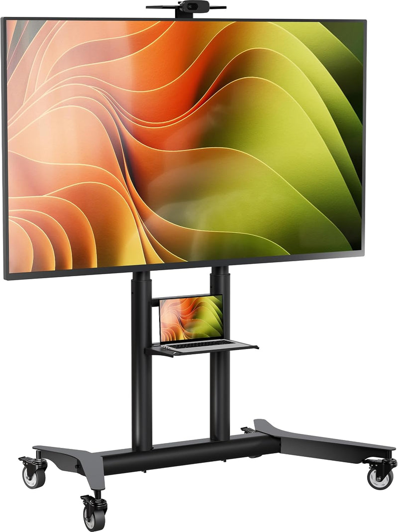 Mobile TV Stand on Wheels for 55-90 Inch