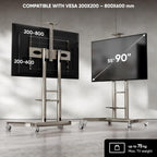 Mobile TV Stand on Wheels for 55"-90" Screen