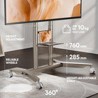 Mobile TV Stand on Wheels for 55"-90" Screen