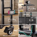 Mobile TV Stand on Wheels for 55"-90" Screen