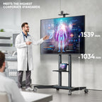 Mobile TV Stand on Wheels for 55"-90" Screen