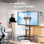 Mobile TV Stand on Wheels for 55"-90" Screen