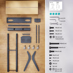 Mobile TV Stand on Wheels for 55"-90" Screen