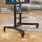Mobile TV Stand on Wheels for 55"-90" Screen