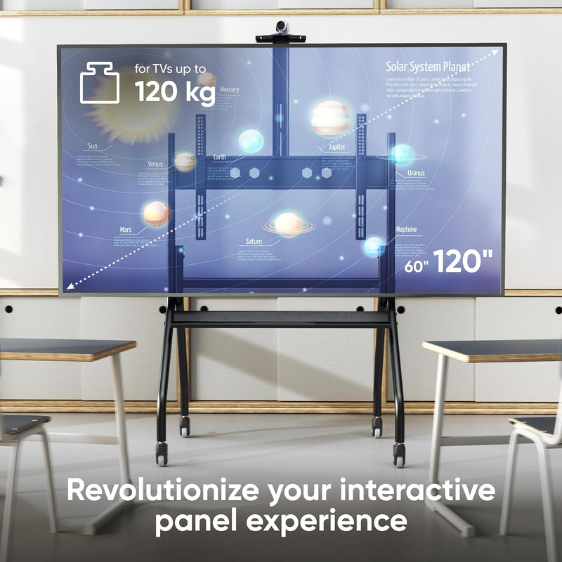 Mobile TV Stand on Wheels for 70" 110