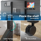 Mobile TV Stand on Wheels for 70" 110