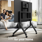 Mobile TV Stand on Wheels for 70" 110