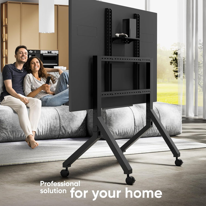 Mobile TV Stand on Wheels for 70" 110